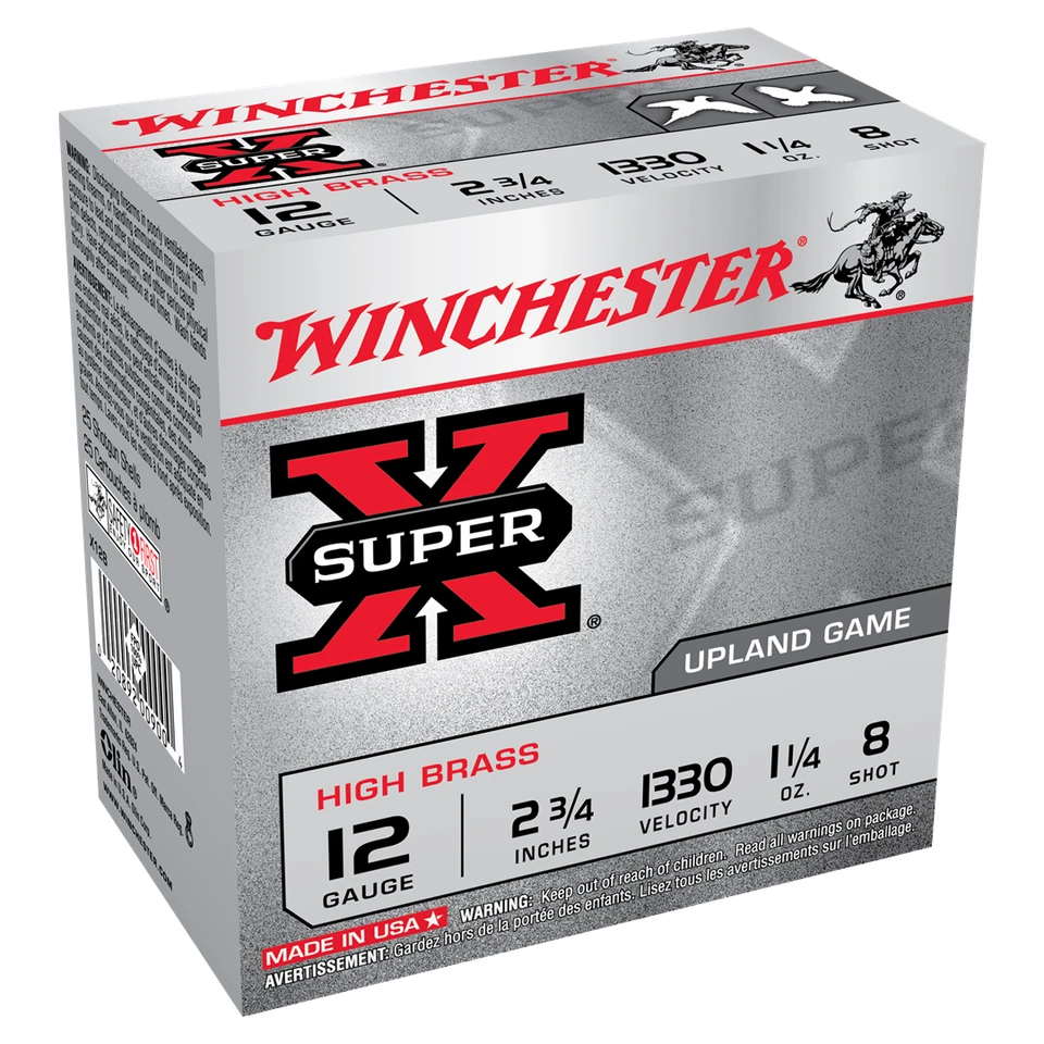Winchester Super X 12ga 2 3/4" 1 1/4oz #8 Shot X128
