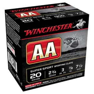 Winchester AA Super Sport 20ga 2 3/4" 7/8oz #7.5 shot AASC207